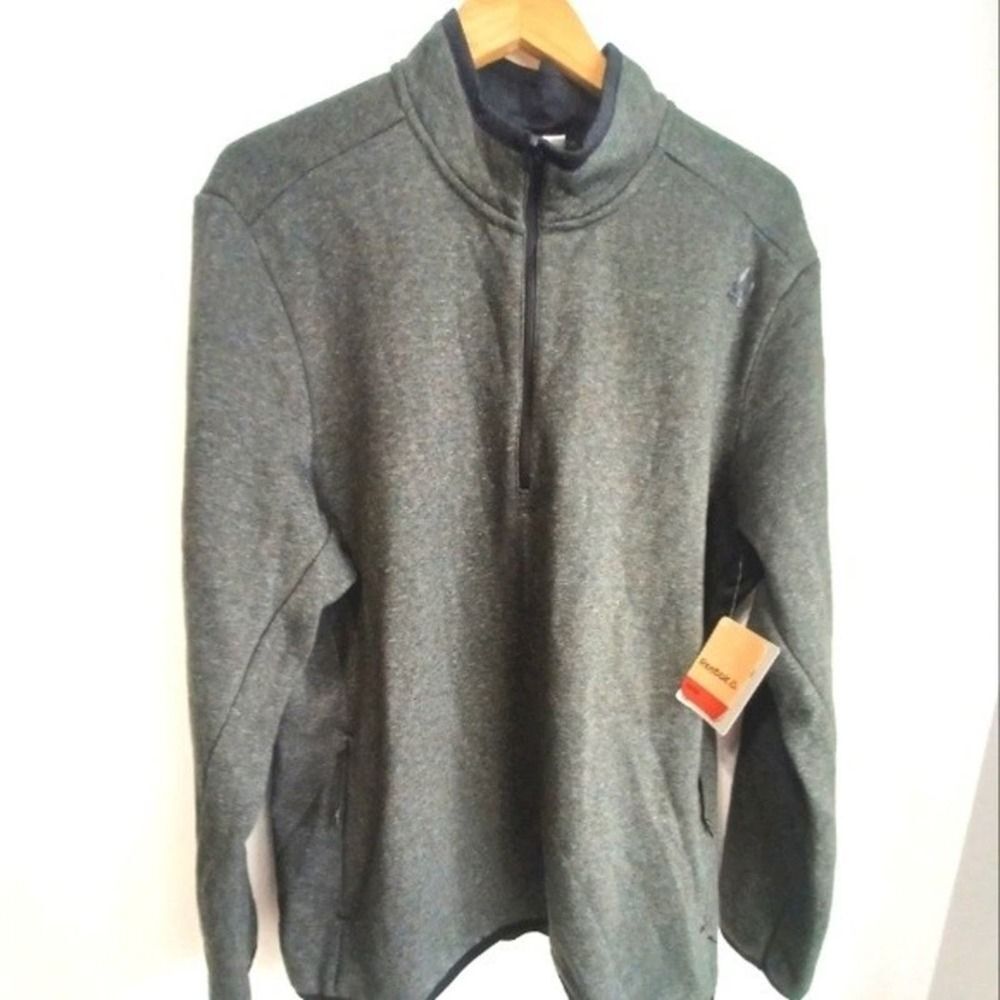 Reebok men's gray fleece pullover top